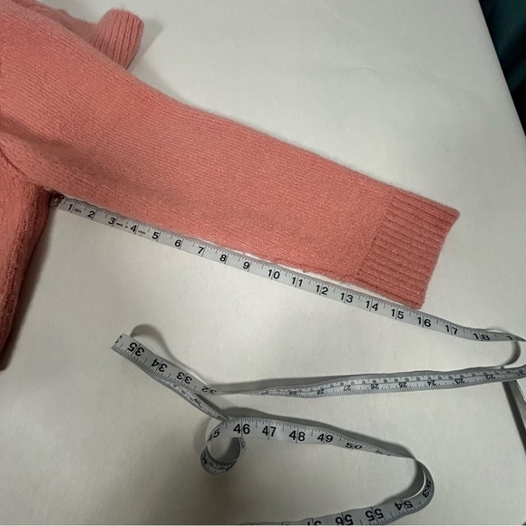 Zara Coral Turtleneck Cropped Sweater - Picture 5 of 9